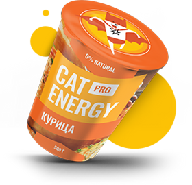Корм Cat Energy Pro со вкусом курочки