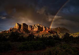 Радуга над горами Седоны